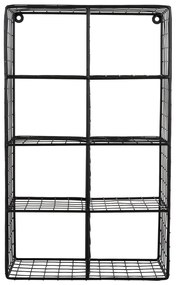 Raft negru etajat din oțel 30 cm Reja – PT LIVING