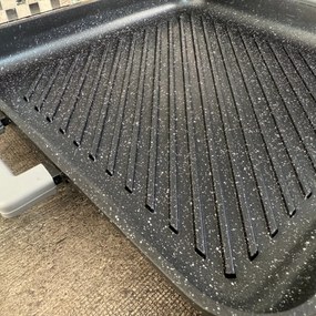 Tava marmorata grill cu capac, 34 CM, patrata, Herzog HR 5233