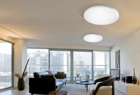 Lustra LED dimabila cu telecomanda de tavan/plafon SONA 55 alba