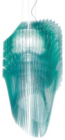 Lustra design Art Deco realizata manual Avia M Turcoaz