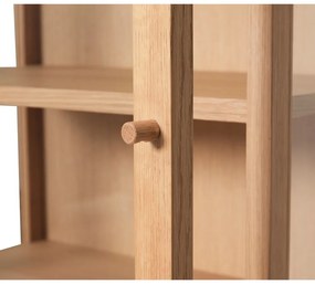 Vitrină lemn din lemn de stejar 60x130 cm Kaiser – Hübsch