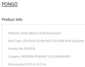Lustra moderna design minimalist PONGO 2L