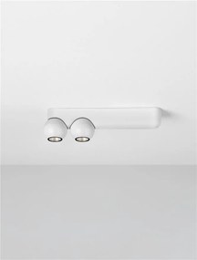 Plafoniera cu 2 Spoturi LED stil minimalist 3000K NOTIC alb
