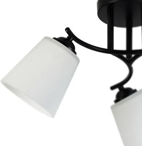 Plafonieră PAFOS, 3xE27, 15W, 230V, negru