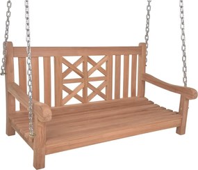 Balansoar de grădină în culoare naturală din lemn masiv Latoa – Garden Pleasure