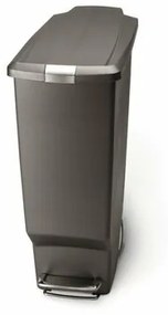 Simplehuman Coș îngust cu pedală 40 l, gri