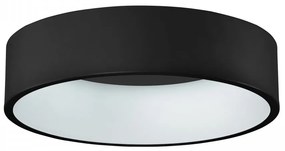 Plafoniera moderna neagra rotunda cu led Chiara d60 3000k