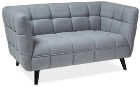Canapea 2 locuri Culoare Gri deschis / Wenge, CASTELLO 2