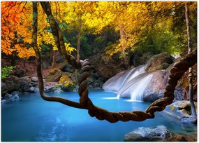 Tablou - Cascade din Asia (70x50 cm)