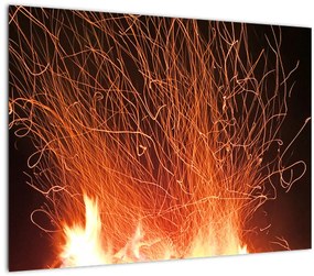 Tablou cu focul (70x50 cm), în 40 de alte dimensiuni noi