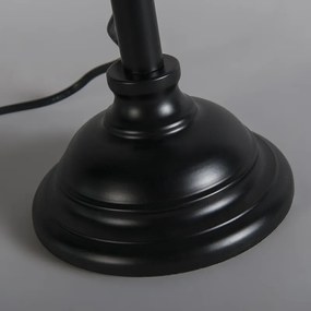 Lampă de masă clasică neagră reglabilă fără abajur - Accia