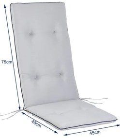Deuba 6 perne Vanamo 120x45x5 cm - gri