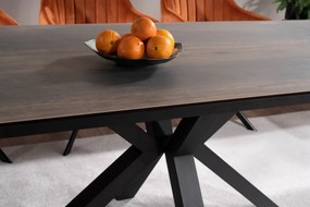 Masa extensibila Columbus Ceramic maro LEGNO/negru L160-240 cm