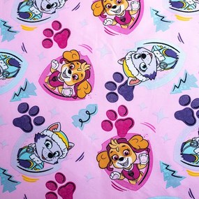 Lenjerie de pat pentru copii din microfibră pentru pat de o persoană 140x200 cm Paw Patrol – Jerry Fabrics