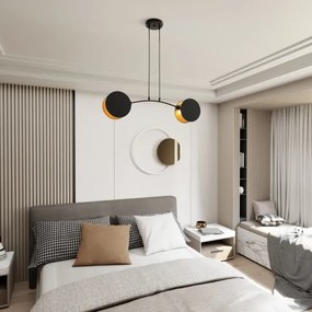 Lustră pe cablu MOTIF 2xE27/15W/230V negru