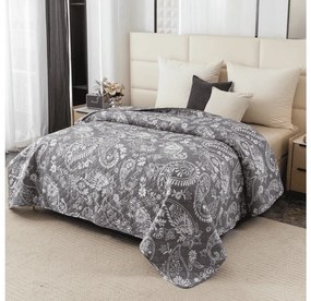Cuvertura de pat cu model FILTO, gri Dimensiune: 220 x 240 cm