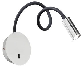 Veioză LED flexibilă Ideal Lux FOCUS LED/3,5W/230V CRI 90 gri/crom lucios