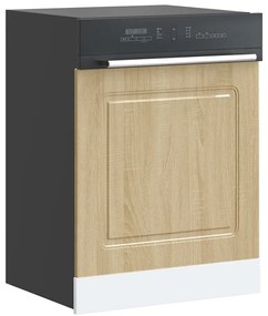 vidaXL Panou pentru mașină de spălat vase Stejar Sonoma Lemn prelucrat
