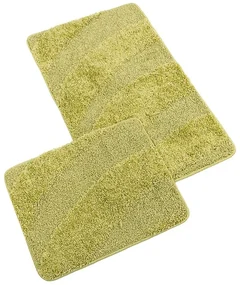 Bellatex Set covorașe de baie fără decupaj BANYSILVER verde, 60 x 100, 60 x 50 cm