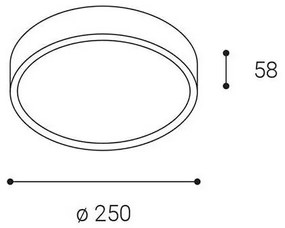 Plafonieră LED de exterior MIRA LED/18W/230V IP65 neagră LED2