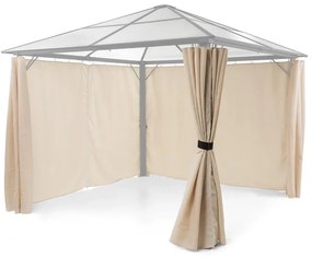 Pantheon Solid Sky, panouri laterale pentru pavilion, 4 piese, 140 g/m², poliester, bej