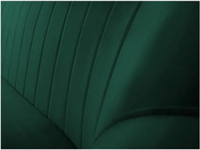 Canapea cu 2 locuri Mazzini Sofas BENITO cu picioare negre, verde