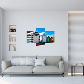 Tablou - Plaja Brighton, Melbourne, Australia (90x60 cm)