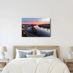 Tablou cu Praga nocturnă (90x60 cm)