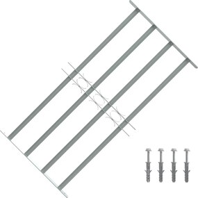 vidaXL Grilaj de siguranță pentru ferestre cu 4 bare transversale 700-1050 mm