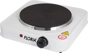 Plita electrica Floria Alb ZLN2805, 22 x 21 x 5 cm,1 ochi, Putere 1000W,