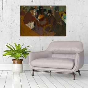 Tablou - Henri de Toulouse-Lautrec, At the Moulin Rouge, reproducere (90x60 cm)