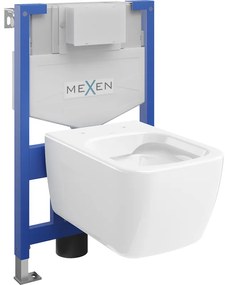 Mexen set WC încastrat cadru Felix XS-F cu vas de toaletă Margo, Albă - 6803342XX00