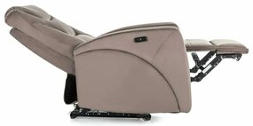 Scaun reclinabil Kronos Velvet, maro