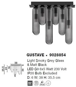 Plafoniera design decorativ modern GUSTAVE
