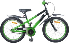 vidaXL Bicicletă pentru Copii 22 Inci pentru 7-12 ani Albastru Negru