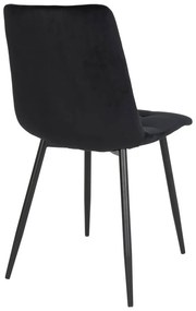 2 scaune de dining negre Middelfart - House Nordic
