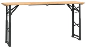 363114 vidaXL Masă pliabilă pentru bere 170x50x75/105 cm, lemn masiv de brad