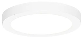 Spotlight îngropat sau montat pe suprafață alb 18 cm inclusiv LED cu dimmer 3 trepte la cald - Trans