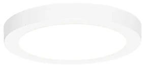 Spotlight îngropat sau montat pe suprafață alb 18 cm inclusiv LED cu dimmer 3 trepte la cald - Trans