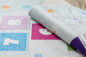 BAMBINO 1075 covor lavabil Grădină hopscotch, numere pentru copii anti-alunecare - verde - SECUNDAR-COTATI PRODUSUL