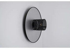 Aplică TOKYO Duolla RATTAN 1xE27/15W/230V d. 50 cm argintiu/negru