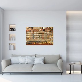 Tablou - Cartierul Waterfront, Portugalia (90x60 cm)