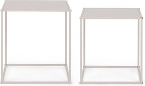 Măsuțe de cafea bej 2 buc. din metal 38x38 cm Alrik – Yes Everyday