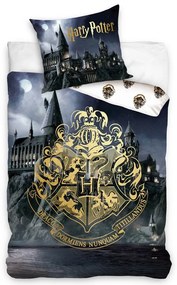 Lenjerie de pat din bumbac Harry Potter Călătoriela Hogwarts, 140 x 200 cm, 70 x 90 cm