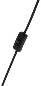 Lampă de masă modernă neagră cu sticlă opalescentă - Drop