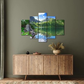 Tablou cu lac în munții Tatra (150x105 cm)