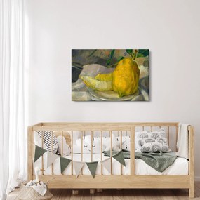 Tablou - French 19th Century, Melon and Lemon, reproducere (90x60 cm)