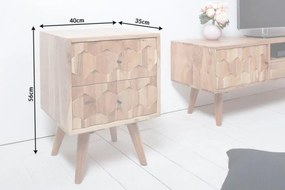 Noptiera din lemn de salcam Mystic 40cm