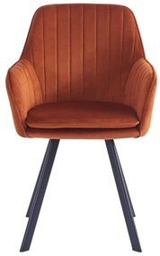 Fotoliu design Aurela (teracotă + negru) . 1097109