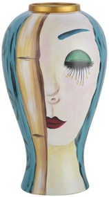 Vaza multicolora din ceramica, ø 28 cm, Art Face Mauro Ferreti